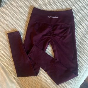 Alphalete Amplify Black Cherry Leggings